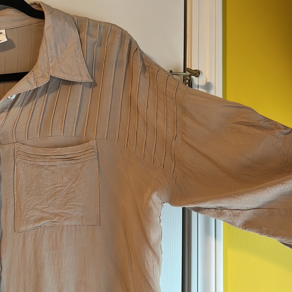 Tan button down - Picture 2 of 6